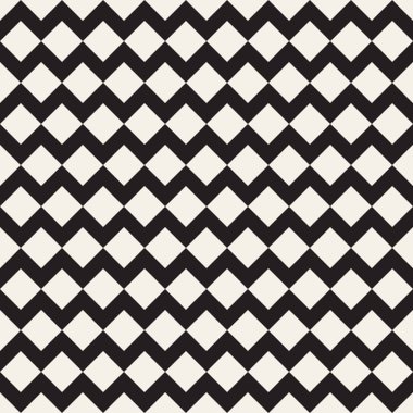 Vektör kusursuz desen. Geometrik soyut elementler tekrarlanıyor. Modaya uygun tek renkli arkaplan tasarımı.