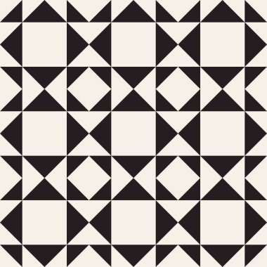 Vektör kusursuz desen. Geometrik soyut elementler tekrarlanıyor. Modaya uygun tek renkli arkaplan tasarımı.