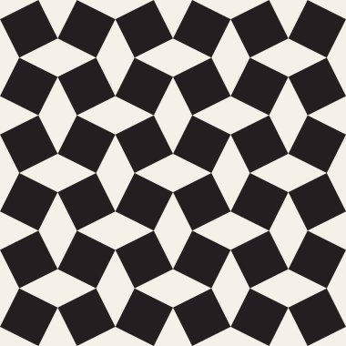 Vektör kusursuz desen. Geometrik soyut elementler tekrarlanıyor. Modaya uygun tek renkli arkaplan tasarımı.