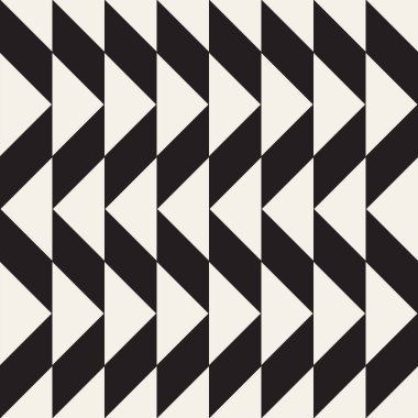 Vektör kusursuz desen. Geometrik soyut elementler tekrarlanıyor. Modaya uygun tek renkli arkaplan tasarımı.