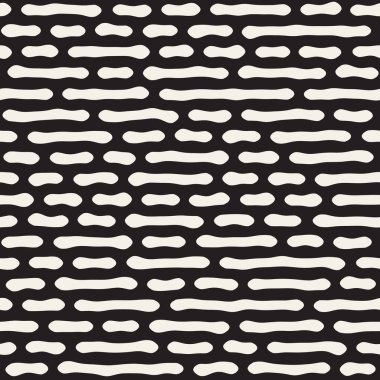 Vektör kusursuz desen. Geometrik soyut elementler tekrarlanıyor. Modaya uygun tek renkli arkaplan tasarımı.