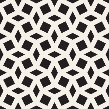 Vektör kusursuz desen. Geometrik soyut elementler tekrarlanıyor. Modaya uygun tek renkli arkaplan tasarımı.