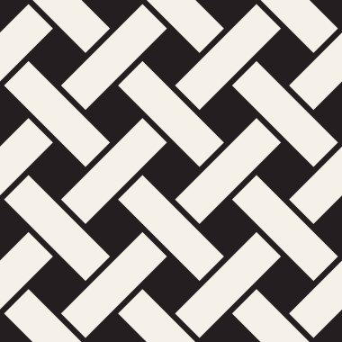 Vektör kusursuz desen. Geometrik soyut elementler tekrarlanıyor. Modaya uygun tek renkli arkaplan tasarımı.