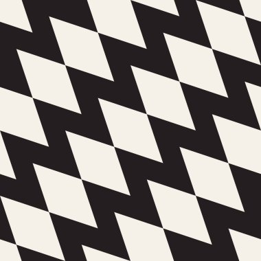 Vektör kusursuz desen. Geometrik soyut elementler tekrarlanıyor. Modaya uygun tek renkli arkaplan tasarımı.