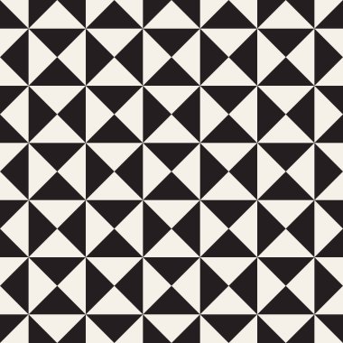 Vektör kusursuz desen. Geometrik soyut elementler tekrarlanıyor. Modaya uygun tek renkli arkaplan tasarımı.