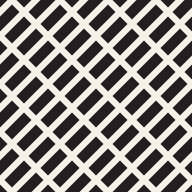 Vektör kusursuz desen. Geometrik soyut elementler tekrarlanıyor. Modaya uygun tek renkli arkaplan tasarımı.