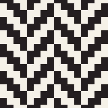 Vektör kusursuz desen. Geometrik soyut elementler tekrarlanıyor. Modaya uygun tek renkli arkaplan tasarımı.