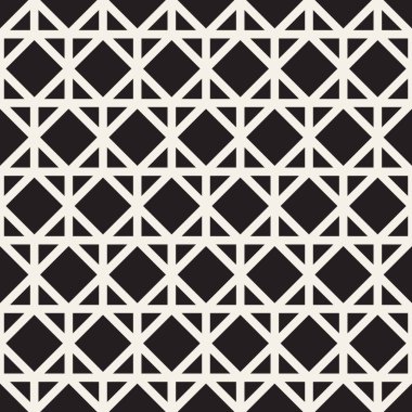 Vektör kusursuz desen. Geometrik soyut elementler tekrarlanıyor. Modaya uygun tek renkli arkaplan tasarımı.