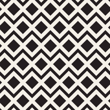 Vektör kusursuz desen. Geometrik soyut elementler tekrarlanıyor. Modaya uygun tek renkli arkaplan tasarımı.