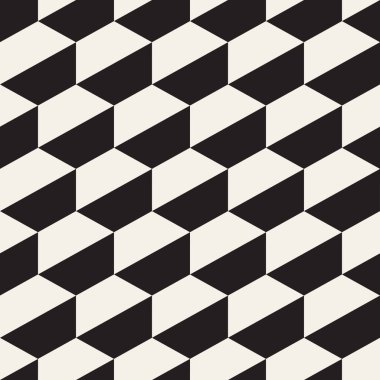 Vektör kusursuz desen. Geometrik soyut elementler tekrarlanıyor. Modaya uygun tek renkli arkaplan tasarımı.