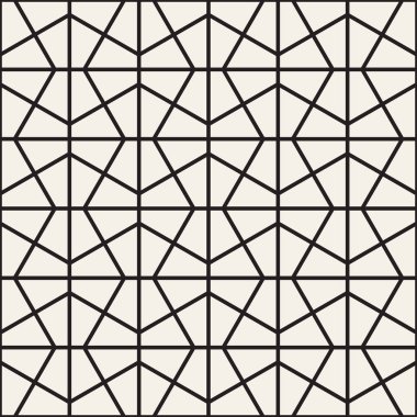 Vektör kusursuz desen. Geometrik soyut elementler tekrarlanıyor. Modaya uygun tek renkli arkaplan tasarımı.