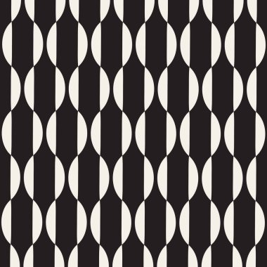 Vektör kusursuz desen. Geometrik soyut elementler tekrarlanıyor. Modaya uygun tek renkli arkaplan tasarımı.