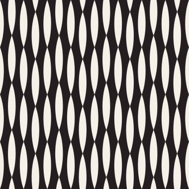 Vektör kusursuz desen. Geometrik soyut elementler tekrarlanıyor. Modaya uygun tek renkli arkaplan tasarımı.