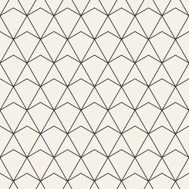 Vektör kusursuz desen. Geometrik soyut elementler tekrarlanıyor. Modaya uygun tek renkli arkaplan tasarımı.