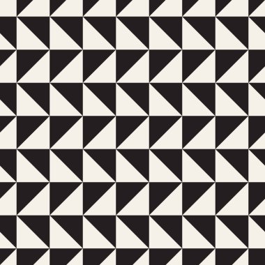 Vektör kusursuz desen. Geometrik soyut elementler tekrarlanıyor. Modaya uygun tek renkli arkaplan tasarımı.