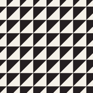Vektör kusursuz desen. Geometrik soyut elementler tekrarlanıyor. Modaya uygun tek renkli arkaplan tasarımı.