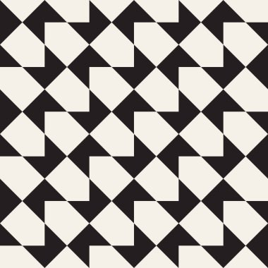 Vektör kusursuz desen. Geometrik soyut elementler tekrarlanıyor. Modaya uygun tek renkli arkaplan tasarımı.