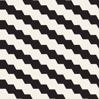 Vektör kusursuz desen. Geometrik soyut elementler tekrarlanıyor. Modaya uygun tek renkli arkaplan tasarımı.