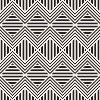 Vektör kusursuz desen. Geometrik soyut elementler tekrarlanıyor. Modaya uygun tek renkli arkaplan tasarımı.