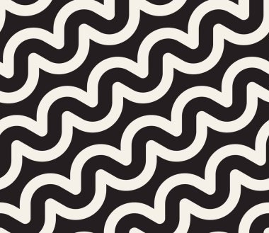 Vektör kusursuz desen. Geometrik soyut elementler tekrarlanıyor. Modaya uygun tek renkli arkaplan tasarımı.