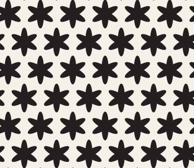 Vektör kusursuz desen. Geometrik soyut elementler tekrarlanıyor. Modaya uygun tek renkli arkaplan tasarımı.