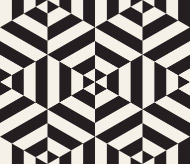 Vektör kusursuz desen. Geometrik soyut elementler tekrarlanıyor. Modaya uygun tek renkli arkaplan tasarımı.