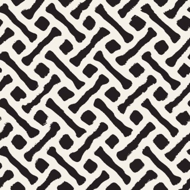 Vektörsüz el boyaması desen. Fırça darbeleriyle soyut dekoratif arka plan. Modaya uygun tek renkli el yapımı doku..