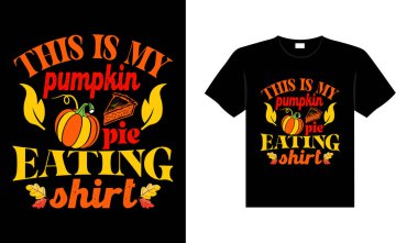 Şükran Günü tipografi tişörtü tasarımı mı yoksa Şükran Günü taşıyıcı poster tasarımı mı?