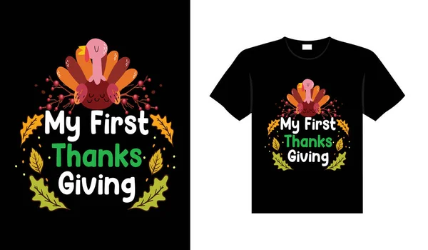 stock vector Thanksgiving typography t-shirt design or Happy thanksgiving vector poster design 