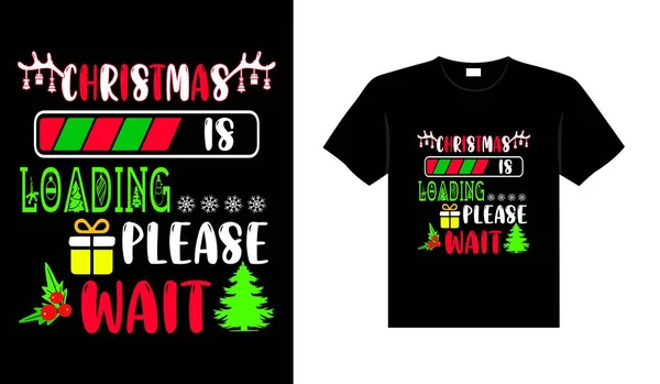 Kerst Belettering Typografie Kleding Vintages Kerst Shirt Ontwerp Kerst Merchandise — Stockvector