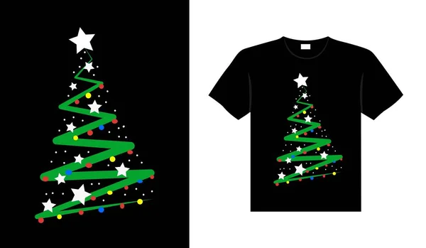 Lettrage Noël Typographie Vêtements Millésimes Conception Shirt Noël Conception Marchandises — Image vectorielle