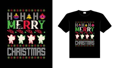 Ugly Christmas Sweater typography apparel Vintages Christmas T-shirt design Christmas merchandise designs, hand-drawn lettering for apparel fashion. Christian religion quotes saying for print clipart