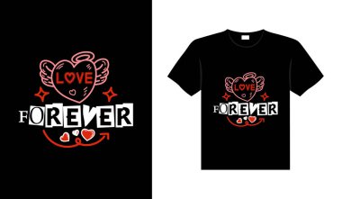 Valentine typography cute wedding lettering t-shirt design