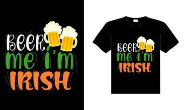 st. patrick's day typography colorful Irish quote vector Lettering t-shirt design