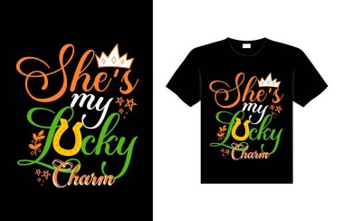 st. patrick's day typography colorful Irish quote vector Lettering t shirt design 