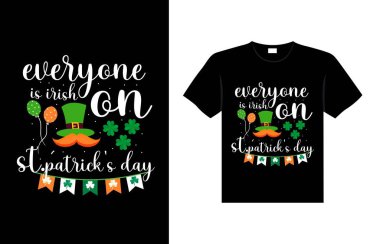 st. patrick's day typography colorful Irish quote vector Lettering t shirt design 