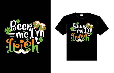 st. patrick's day typography colorful Irish quote vector Lettering t shirt design 