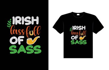 St. Patrick's day typography colorful Irish quote vector Lettering t-shirt design 