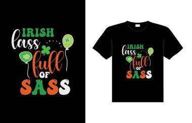 St. Patrick's day typography colorful Irish quote vector Lettering t-shirt design 