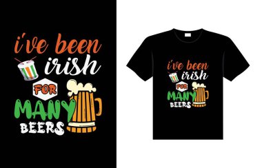 St. Patrick's day typography colorful Irish quote vector Lettering t-shirt design 