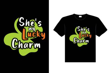 St. Patrick's day typography colorful Irish quote vector Lettering t-shirt design