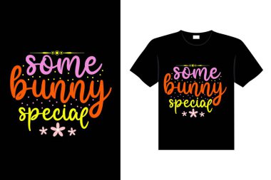 Easter day typography egg lettering t-shirt design holiday greeting cute bunny vector art