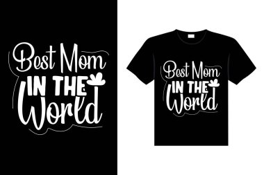 Renkli harflerle yazılmış anneler günü Mutlu anne tişörtü vektör tipografisi Anne tişört tasarımına bayılır