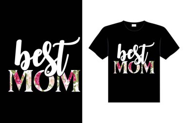 Renkli harflerle yazılmış anneler günü Mutlu anne tişörtü vektör tipografisi Anne tişört tasarımına bayılır