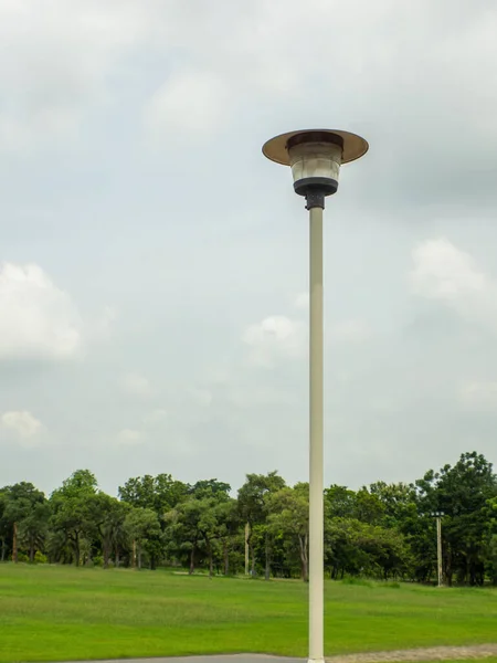 streetlight lamp and skybackground park lamp