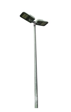 street lamp isolated on white background clipping path and alpha channel