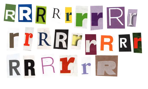 Birden fazla R harfinden oluşan profesyonel şablon