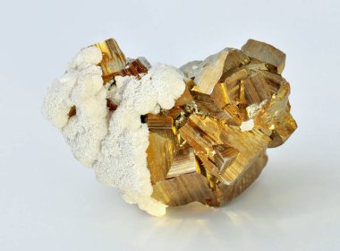 Pyrite, beautiful single large cubes clipart