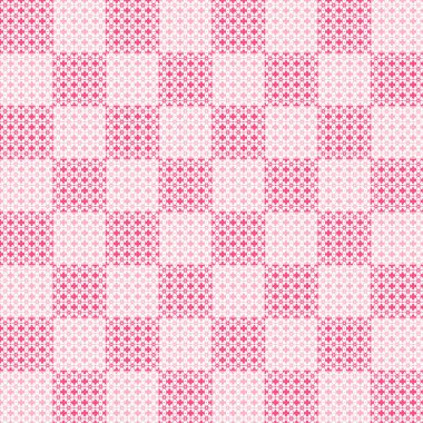 Kare çerçevedeki çiçeklerin pürüzsüz desenli dizaynı, ambalaj kağıdı, duvar kağıdı, arkaplan ve diğer kumaş tasarımları için dekorasyon..