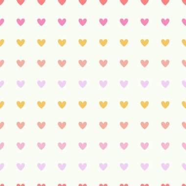 Basit kalpler Dikişsiz desen vektör. Sevgiliye arka plan